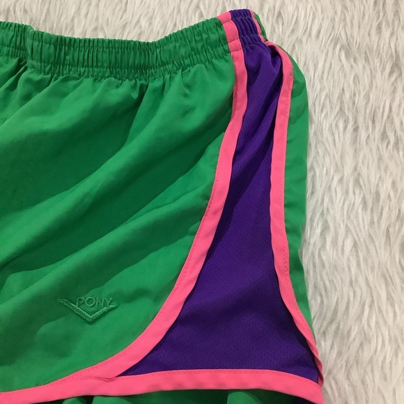 Pony green athletic running shorts - Picture 3 of 6